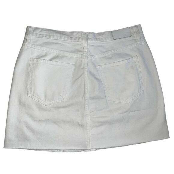 RAILS Womens Size 31 White Jean Skirt Canyon High Waisted Salt Denim Button Up - Picture 5 of 9